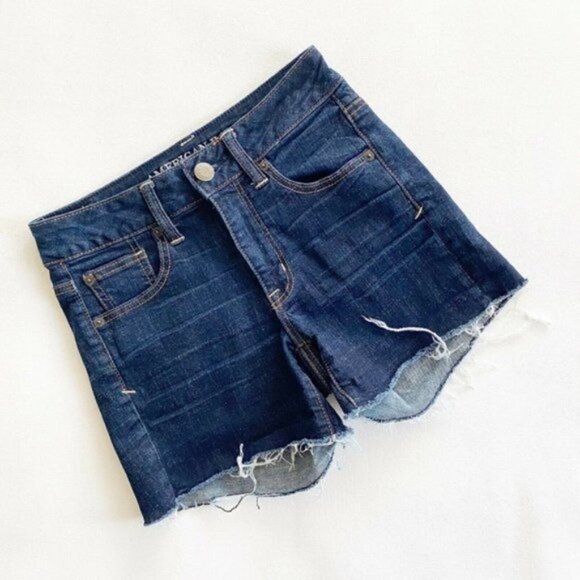 American Eagle Super Stretch Cutoff Shortie 2 - Picture 2 of 7